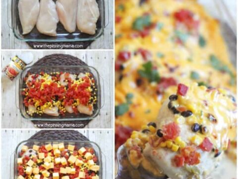 Image for One Dish Queso Chicken Bake {Easy Dinner Recipe}