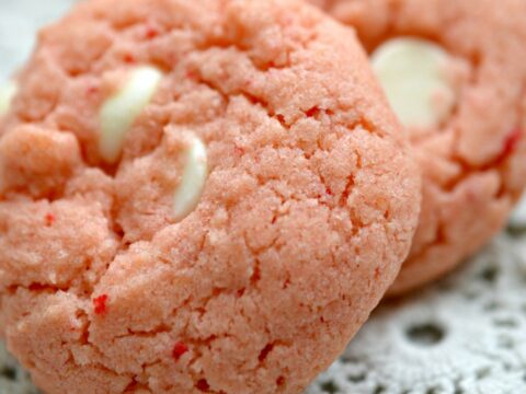 Image for Vanilla Cream Strawberry Cake Mix Cookies Recipe
