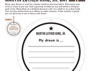 Image for Celebrate Martin Luther King, Jr. Day with MLK Wish Tags 