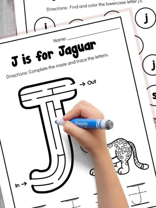 J is for Jaguar Worksheets
