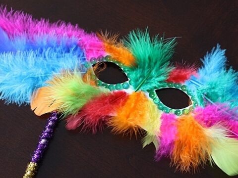 Image for Paper Plate Feather Mask