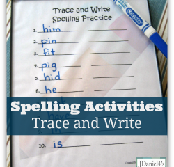 Image for Spelling Activities- Trace and Write