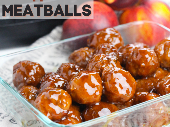 Image for Crockpot BBQ Peach Meatballs Recipe