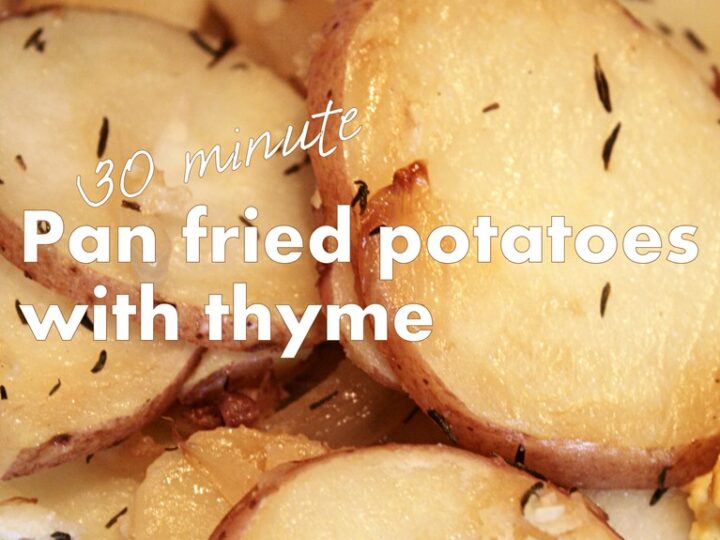 Image for Quick Pan-Fried Potatoes with Thyme Recipe