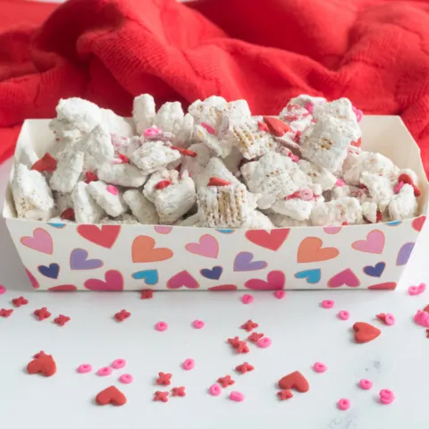 Valentine White Chocolate Chex Mix Recipe