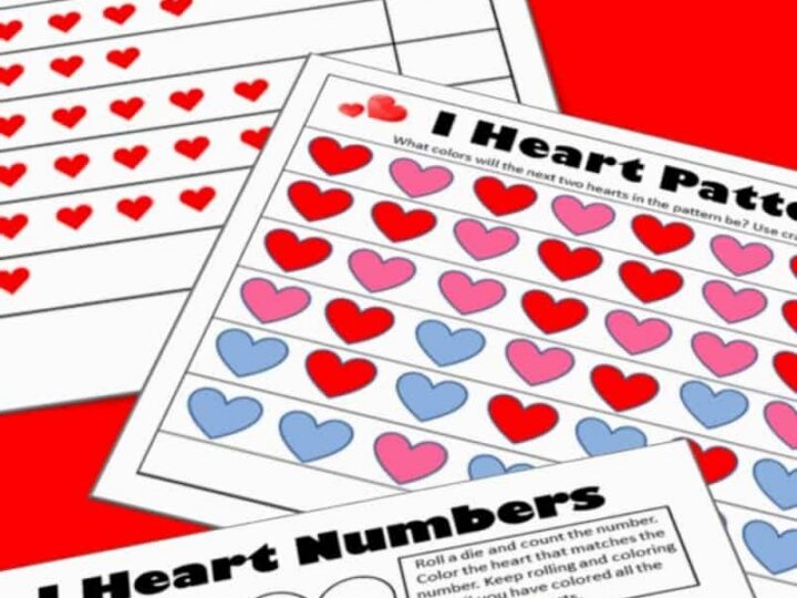 Image for Valentine's Math - Kindergarten Worksheets