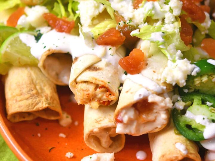 Image for Chicken Rolled Tacos Baked