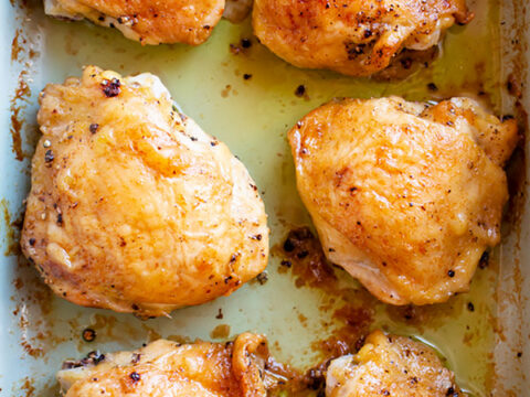 Image for 4 Ingredients Oven Roasted Chicken Thighs