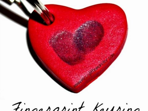 Image for Fingerprint Heart Keyring