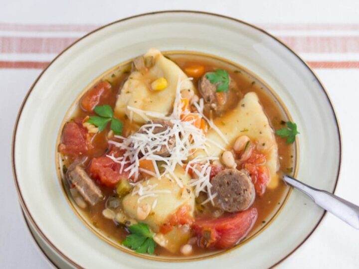 Image for Crock Pot Italian Sausage Ravioli Soup