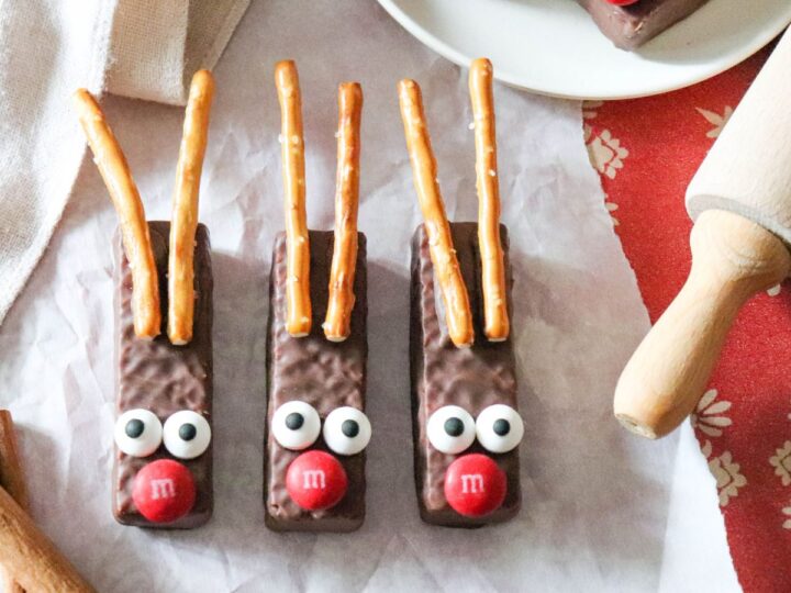 Image for Christmas Reindeer Cookies (with Pretzel Stick Antlers)