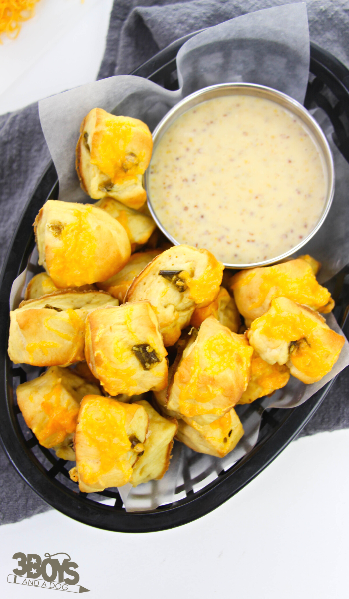 Jalapeno Cheddar Pretzel Bites Recipe