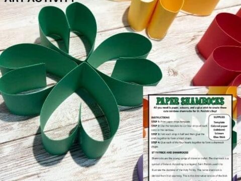 Image for Lucky Paper Shamrock Craft