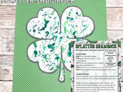 Image for Shamrock Splatter Painting