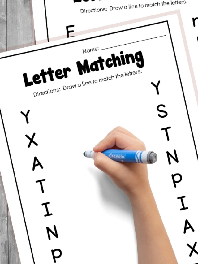 Letter Matching Worksheets