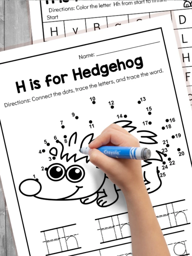 Letter H is for Hedgehog Printables