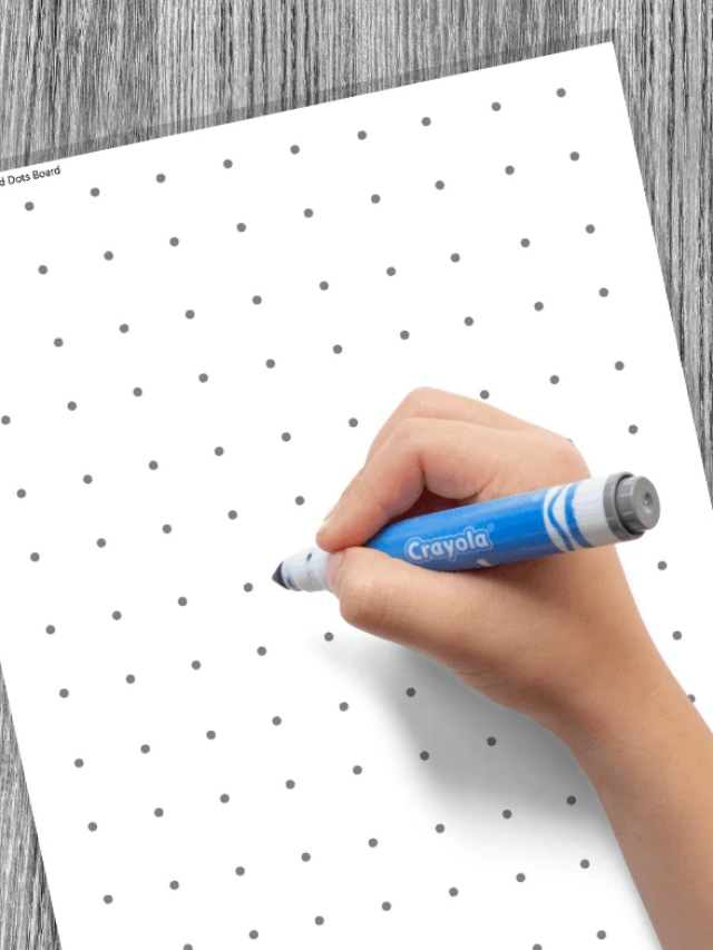 Road Trip Printables for Kids: Squares and Dots Board