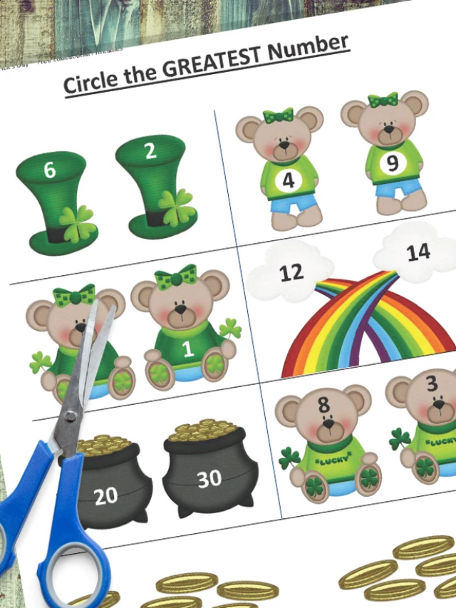 Saint Patrick’s Day Greater Than Worksheets