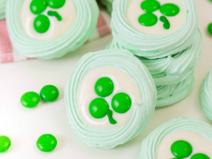Image for St. Patrick's Day Meringue Cookies Recipe
