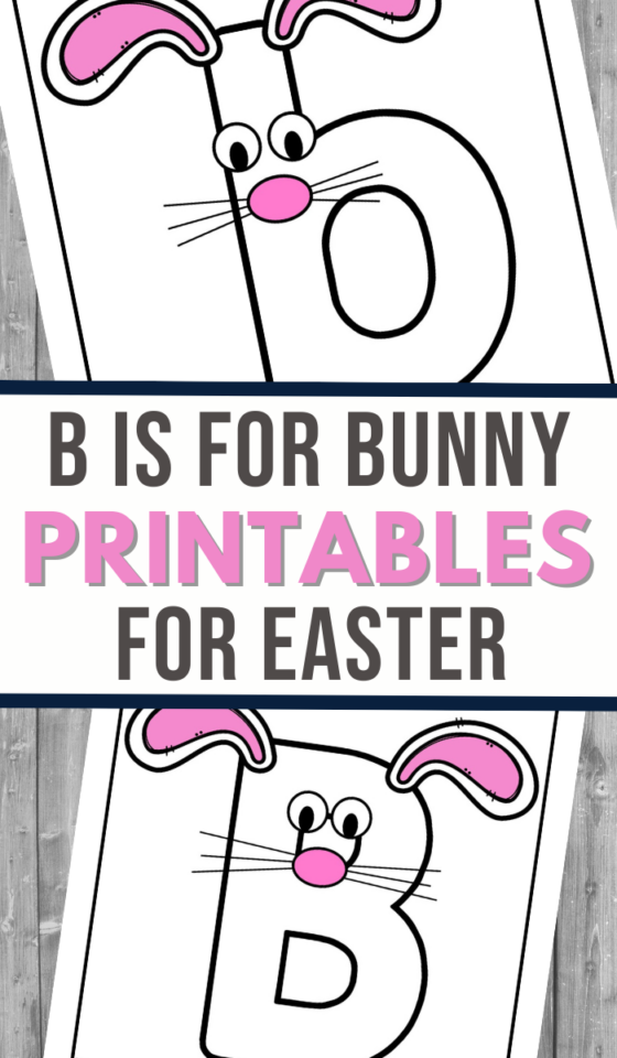 B is for Bunny Worksheet - 3 Boys and a Dog