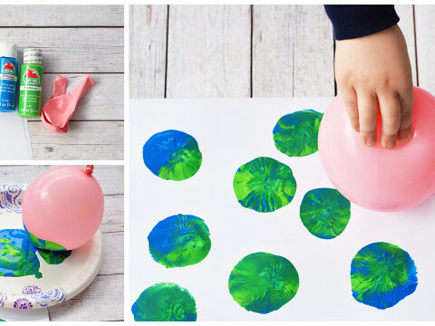 Image for Balloon Stamping Earth Day Craft For Kids