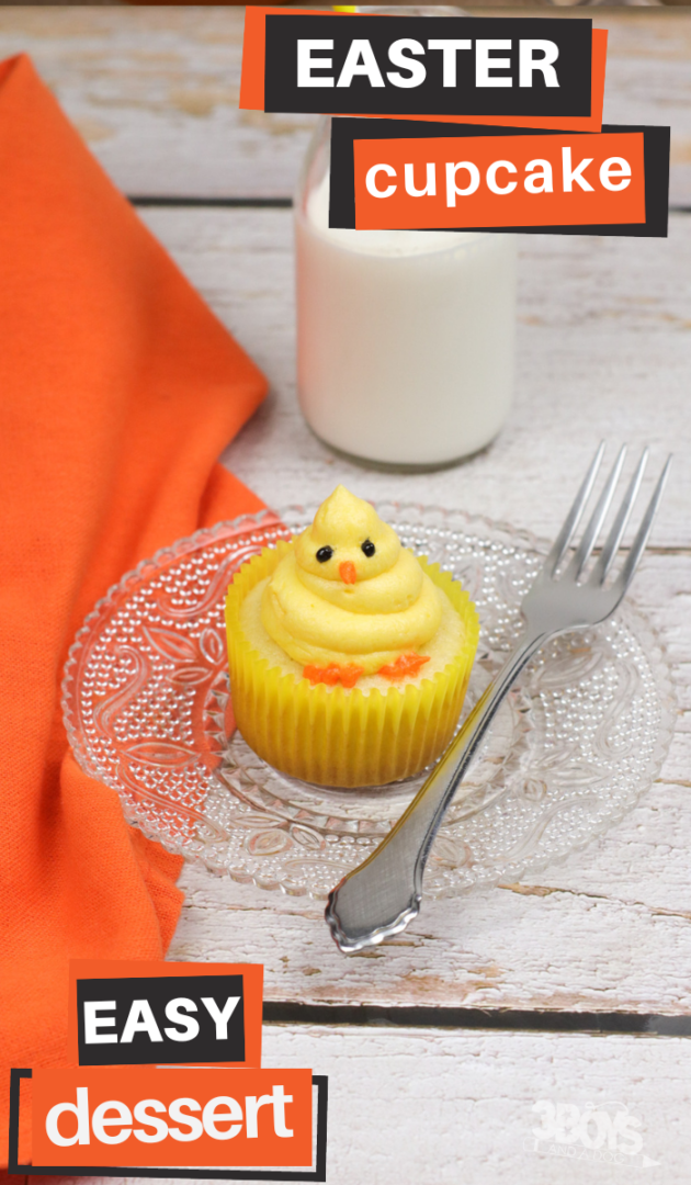 Easter Chick Cupcakes Recipe - 3 Boys and a Dog