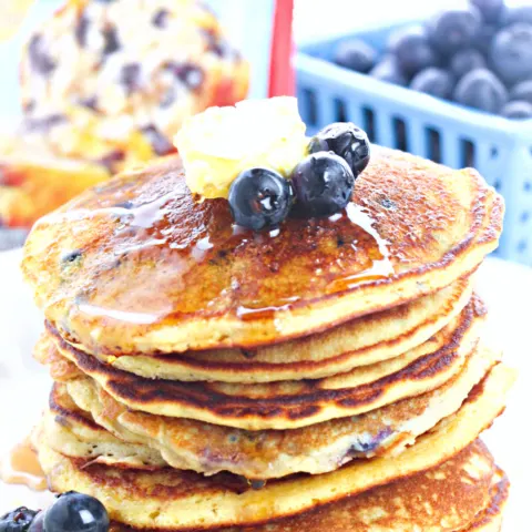 Blueberry Muffin Mix Pancakes Recipe