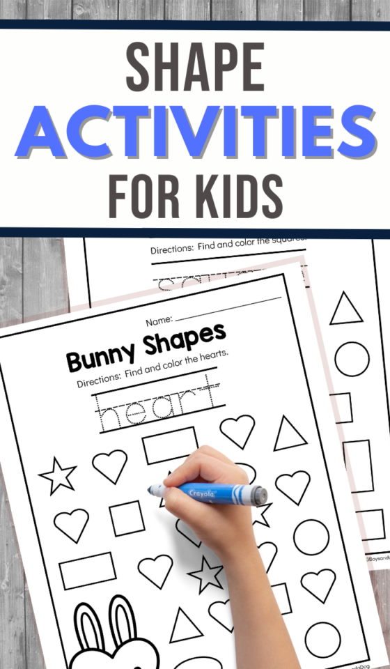 Bunny Worksheets for Preschoolers - 3 Boys and a Dog
