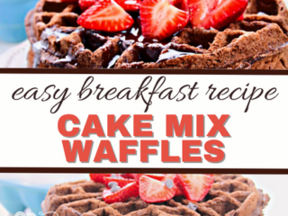 Image for Chocolate Cake Mix Waffles Recipe