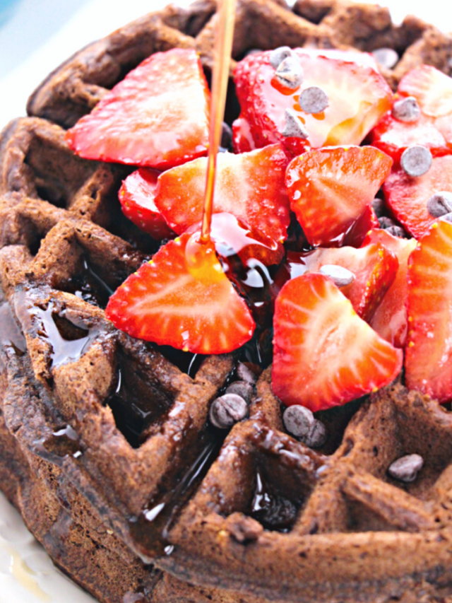 Chocolate Cake Mix Waffles Recipe