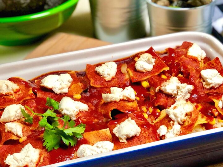 Image for Easy Vegan Potato Enchilada Casserole