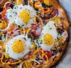Image for Supreme Breakfast Pizza Recipe