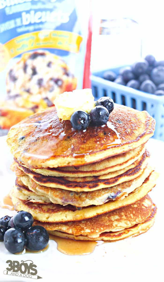 Blueberry Muffin Mix Pancakes Recipe