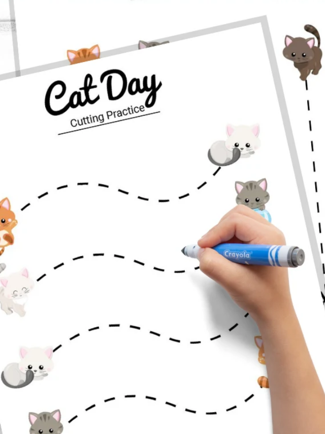 Kitty Cat Cutting Practice That Are Purr fect 3 Boys And A Dog Kitty cat cutting practice that are purr fect 3 boys and a dog
