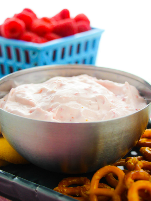 Raspberry Cookie Dip Recipe
