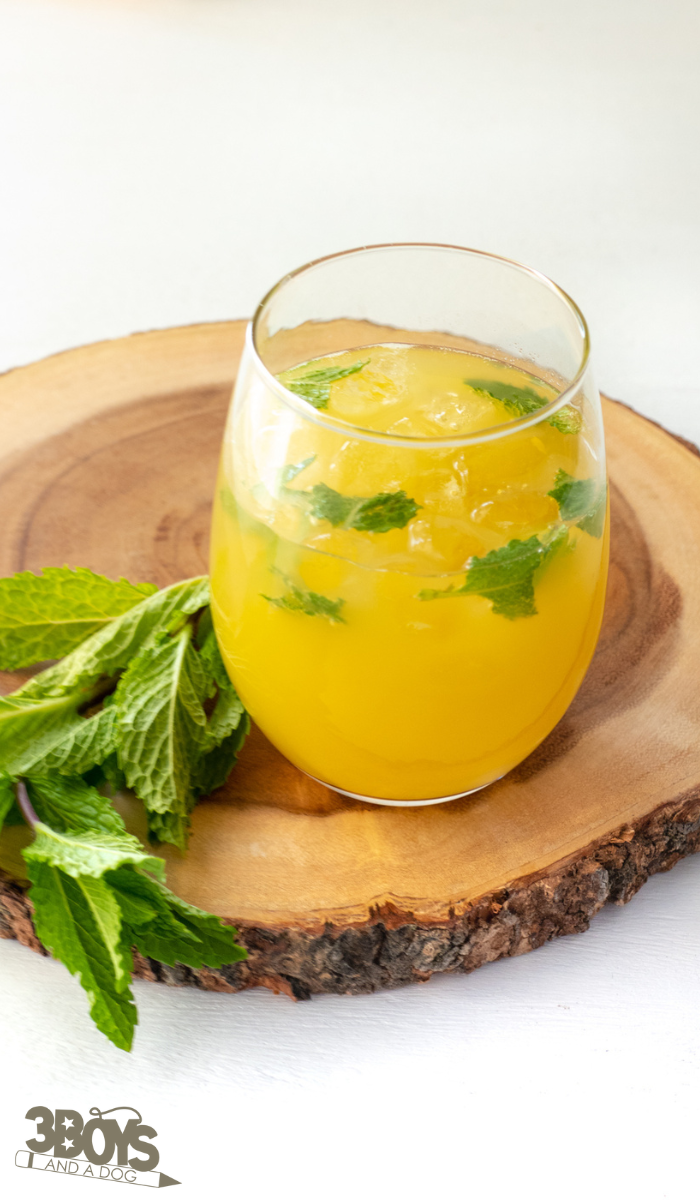 Pineapple Mint Spritzer Mocktail Recipe