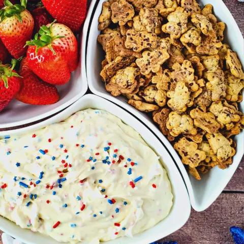 Red White and Blue Cheesecake Dip Recipe