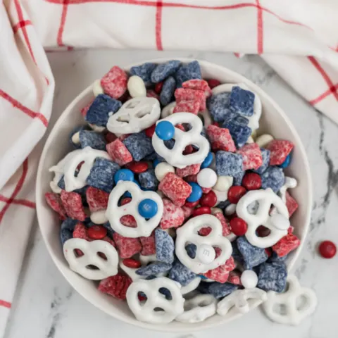 Red White and Blue Snack Mix Recipe