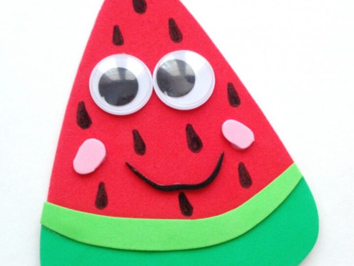 Image for Fathers Day Watermelon Card with Printable Template