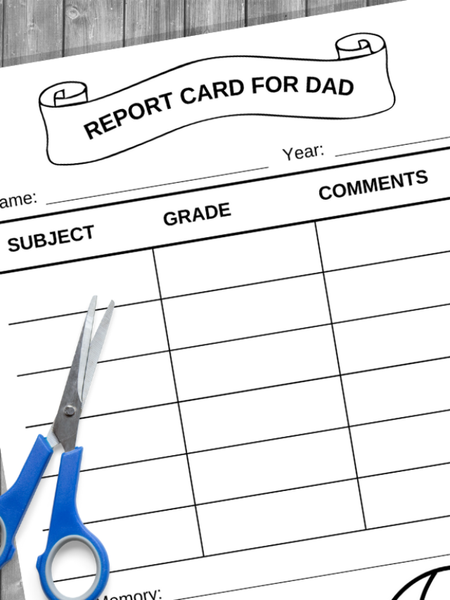 Father’s Day Report Card