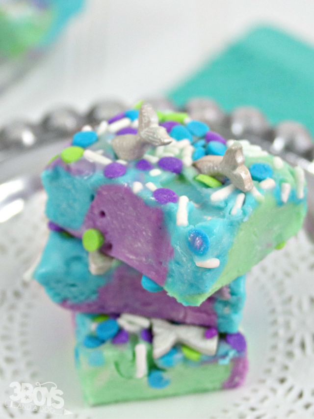 Raspberry Mermaid Fudge Recipe