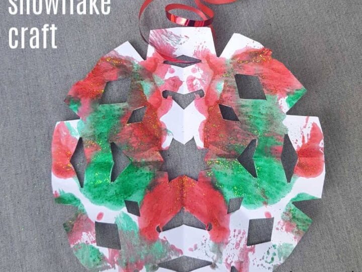 Image for Painted Snowflake Christmas Craft