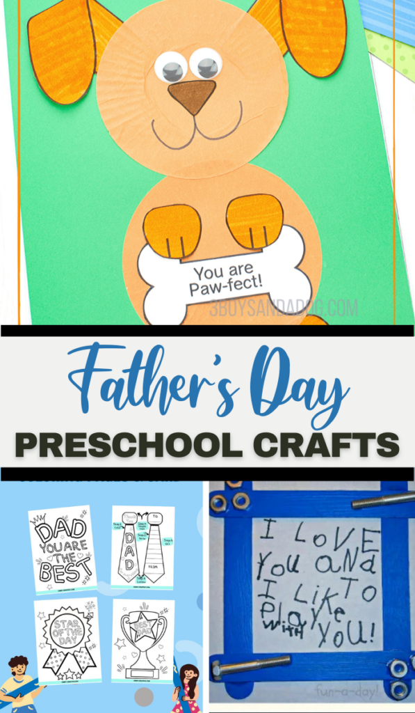 Father's Day Activities for Preschoolers - 3 Boys and a Dog