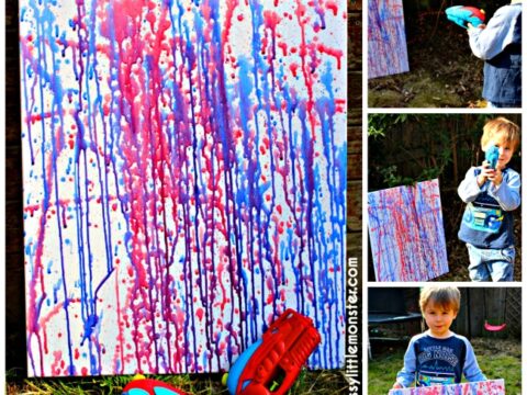Image for Water Pistol Painting is the best outdoor art activity ever!