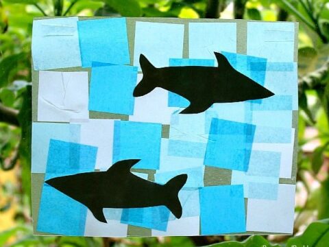 Image for Shark Crafts for Preschoolers: Shark Suncatcher