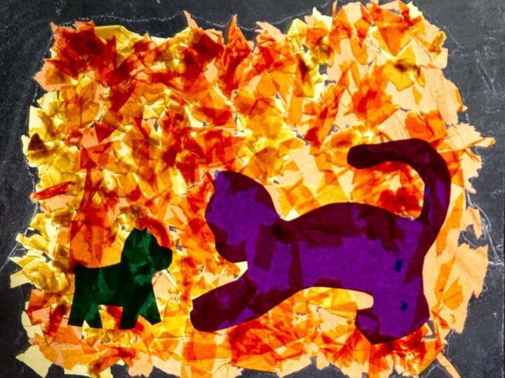 Image for Fall Suncatcher Preschool Craft