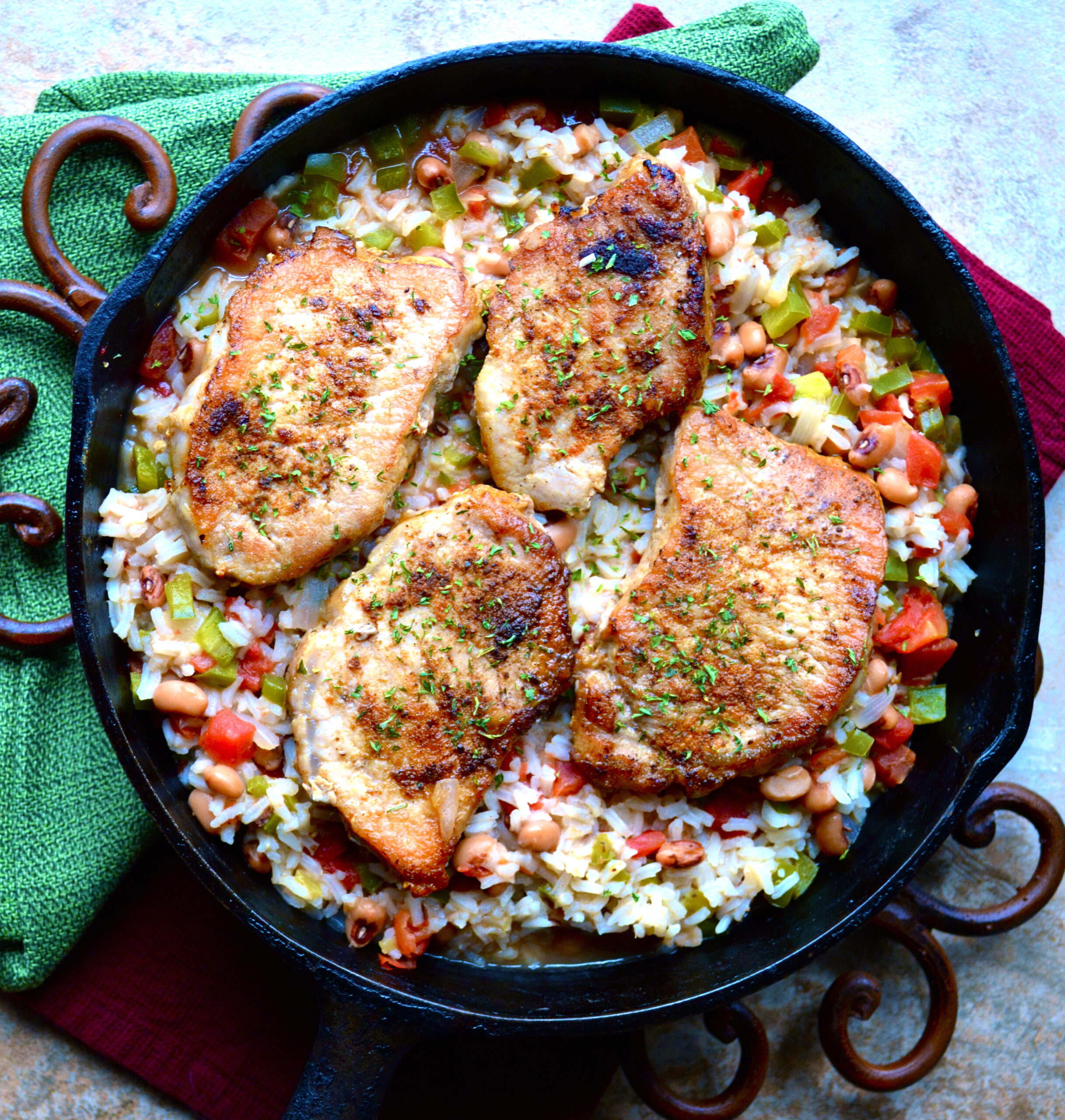 Image for Poor Girl's Spicy Pork Chops and Rice