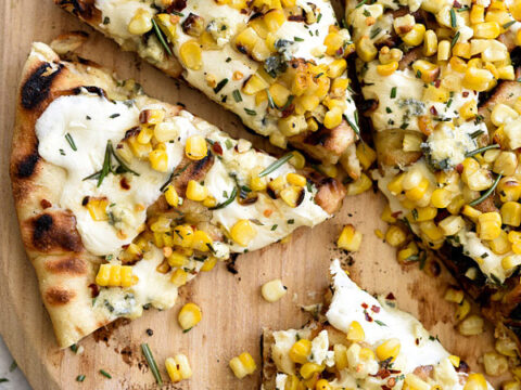 Image for Charred Corn with Rosemary Grilled Pizza and Crushing on Naturally Ella