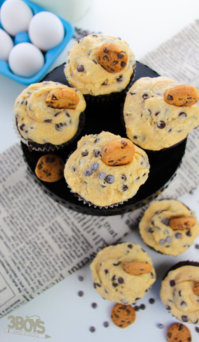 Edible Cookie Dough Cupcakes Recipe