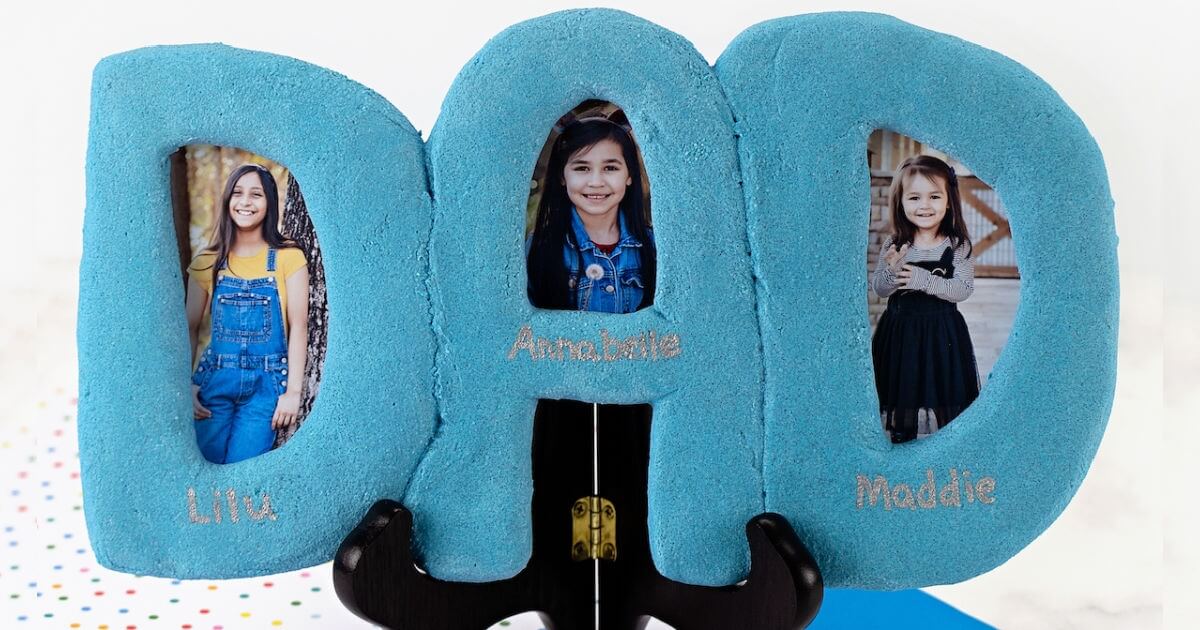 Image for "DAD" Salt Dough Picture Frame